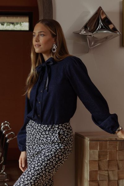 Studio A/ Stella denim blouse - Afbeelding 2