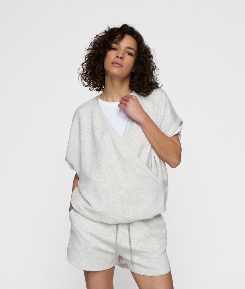 10Days/ Dance top White grey