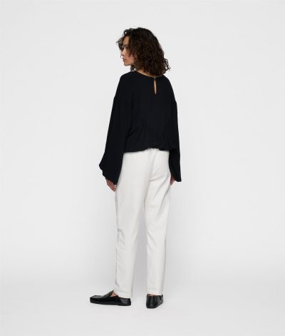 10Days/Belted pant jog ecru - Afbeelding 3
