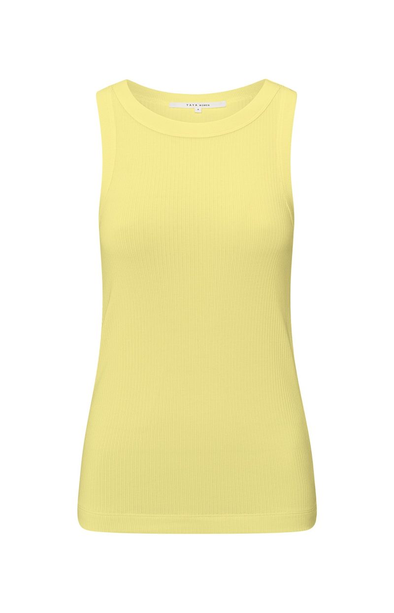 YAYA/Singlet rib. lemongrass