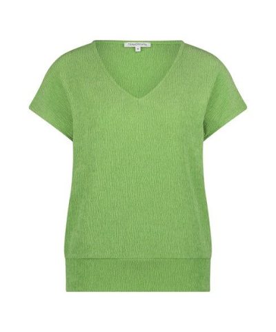 Tramontana/V-neck sl top kiwi