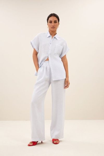 by-bar/ rose linnen blouse