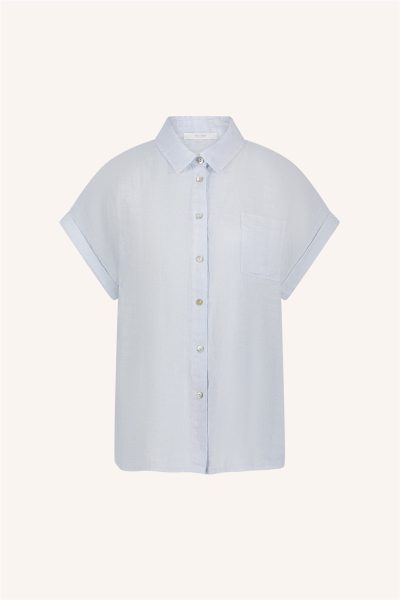 by-bar/ rose linnen blouse - Afbeelding 3