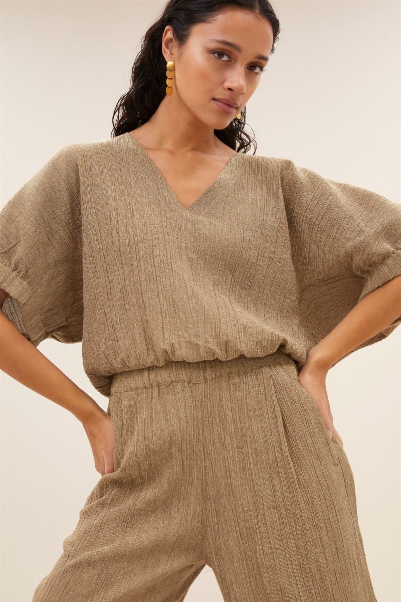 by-bar/ mabel lurex blouse