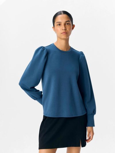 Object/Andrea top dark denim - Afbeelding 2