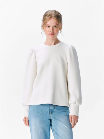 Object/Andrea top white sand - Afbeelding 3