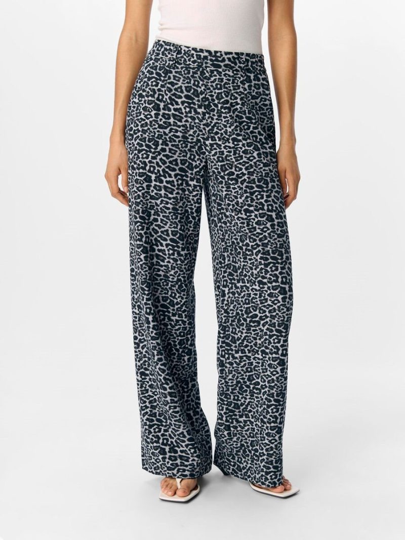 Object/Lisa wide grey leopard