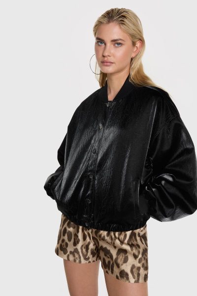 Alix/velvet leather bomber - Afbeelding 2