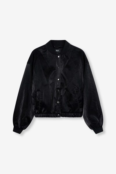 Alix/velvet leather bomber - Afbeelding 4