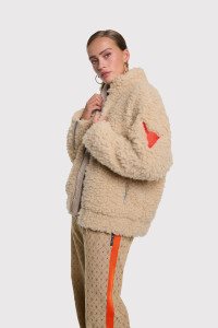 Alix/woven teddy coat