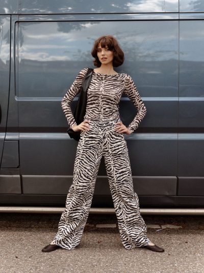 Catwalk J/Zebra mesh ls