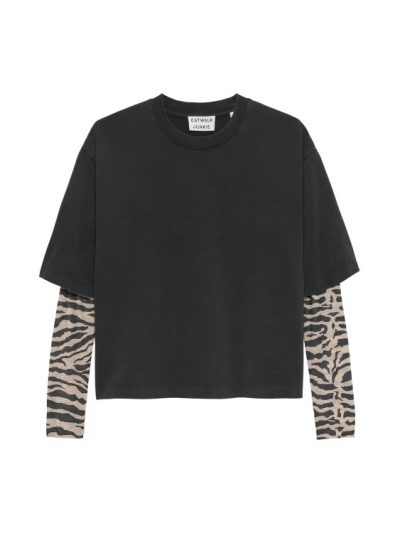 Catwalk J/shirt  zebra sleeves