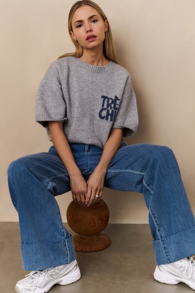 Yaya/ Denim waistband