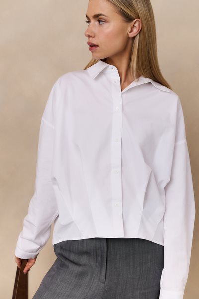 Yaya/ poplin blouse