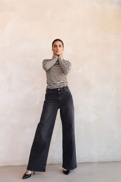 by-bar/ Basic l/s stripe top - Afbeelding 2