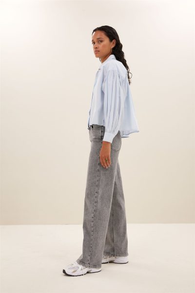 by-bar/ Lina Pants grey denim - Afbeelding 2