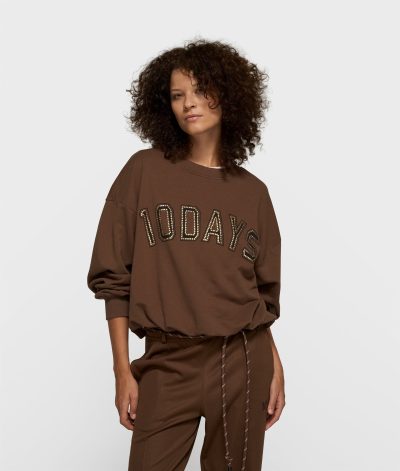10 Days/Pleated sweat.truffel