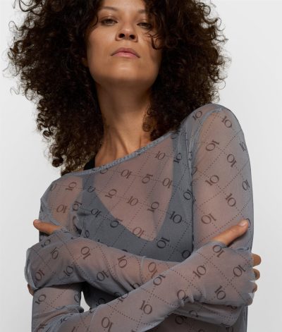 10Days/ mesh sleeve monogram