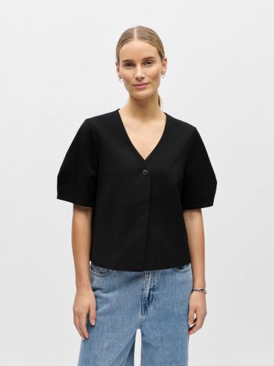 Object/ Lisa s/s top black