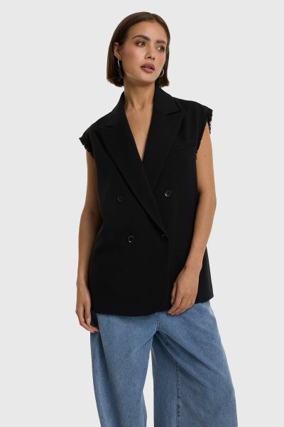 Alix/ ladies woven waistcoat