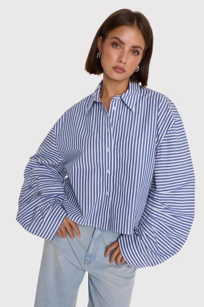 Alix/fancy striped blouse