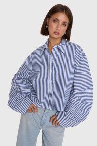 Alix/fancy striped blouse