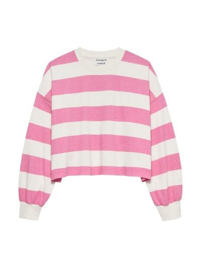 Catwalk J/Oversized striped ls