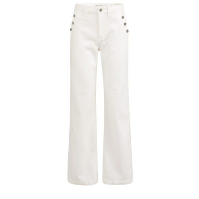 Yaya/Wide Denim broek knoop