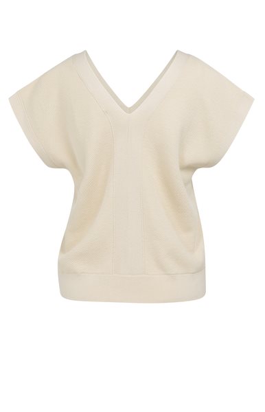 Yaya/sweater double V-neck