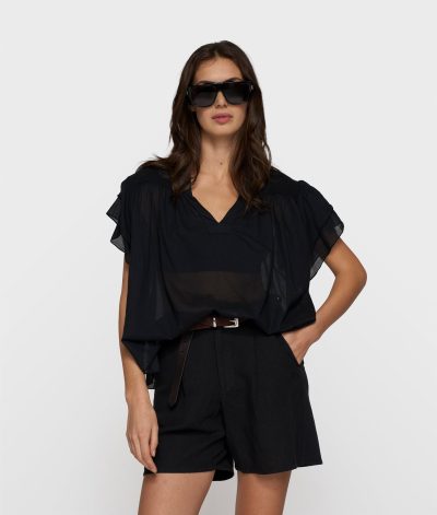 10Days/ A-line ruffle top
