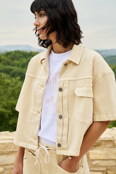 Yaya/Worker jacket ss beige