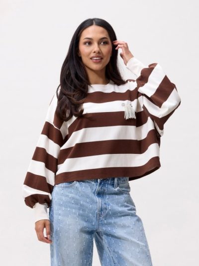 oversized stripe long sleeve