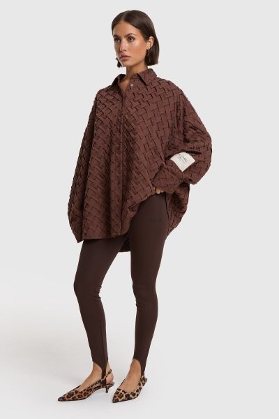 Alix/ Clean legging deep brown