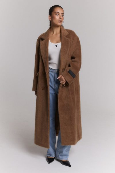 Alix/ Long hairy coat camel