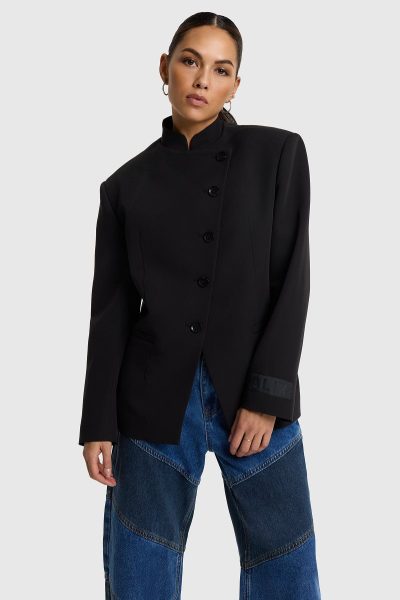 Alix/ Woven militaire blazer