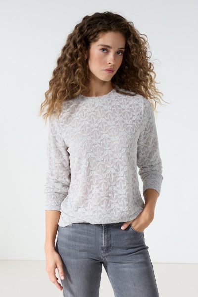 Tramontana/Stretch lace top