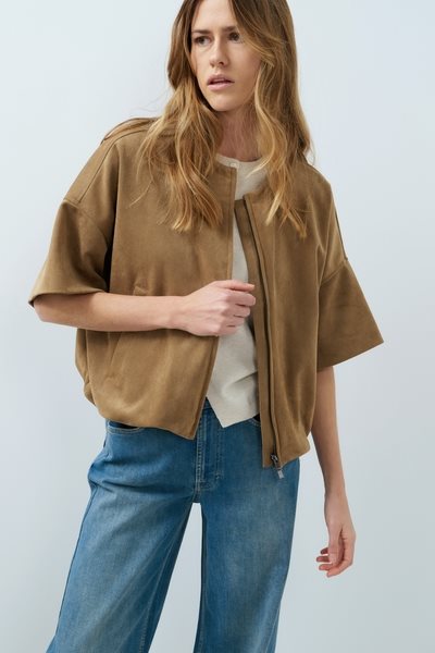 Yaya/ oversized suedine
