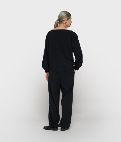 10Days/ boatneck blouse crepe
