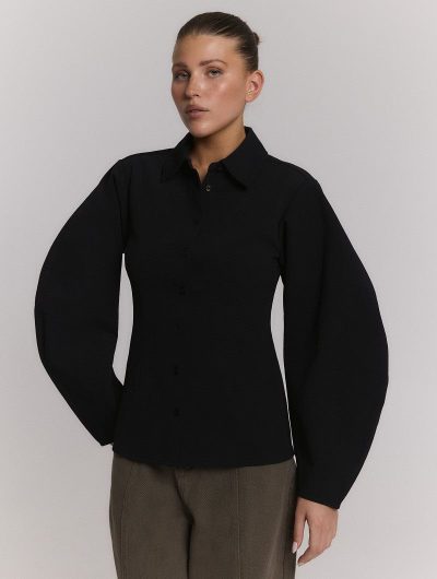 RefinedD/ Lila balloon blouse