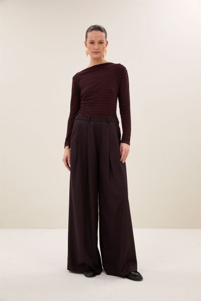 bybar/Leya melange stripe top