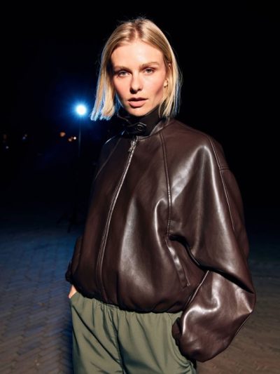 Catwalk/vegan leather jacket